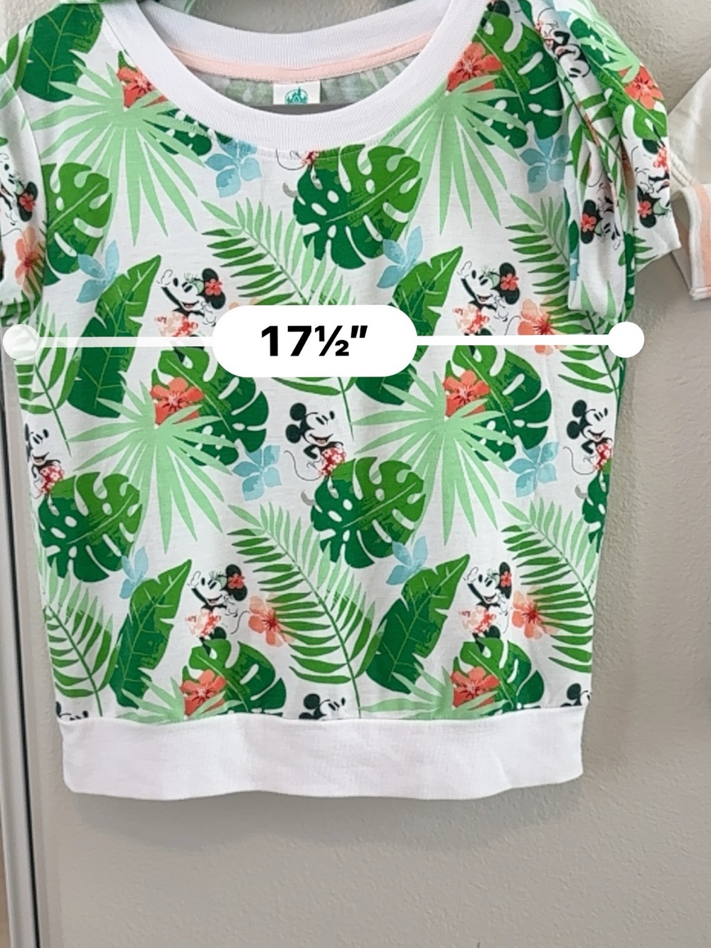 Disneyland Tropical Graphic Tee and Matching Light Weight Leaf Print Sweatshirt - Picture 4 of 7